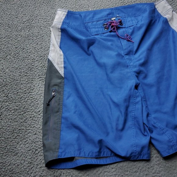 The North Face Swim Board Zip Pocket Shorts Blue Mens 36 x11 - Picture 4 of 10